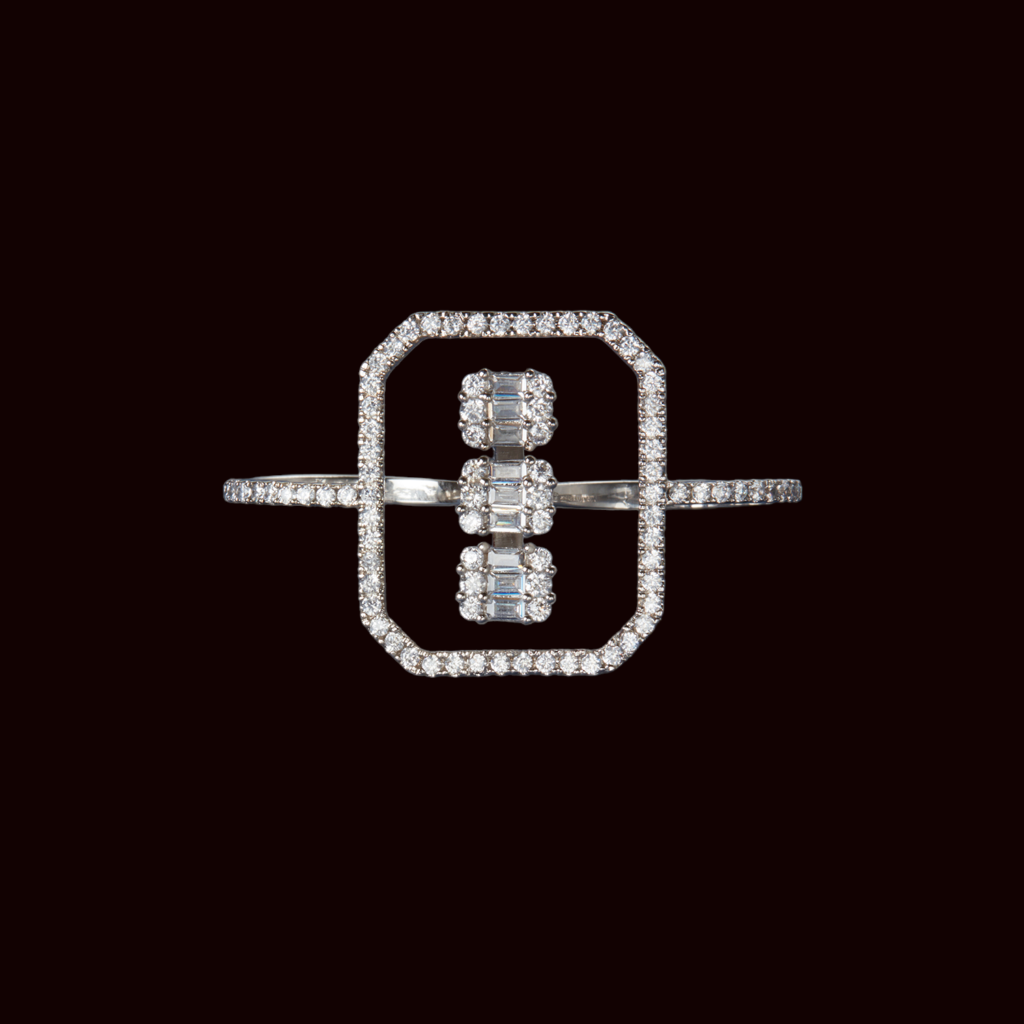 McAllistter – Double Finger Rectangle Cocktail Ring