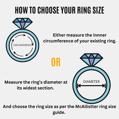 McAllistter – 18K Gold-Polished Black Stone Cocktail Ring.
